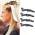 Hair Clip Comfortable Anti-Slip Lightweight Black Hair Clips Sectioning Accessories for Salon