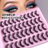 Lash extension set 20 pairs of mixed false eyelashes Natural thick chemical fiber eyelashes simulate curling eyelashes