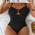 Women’s Clothing Modest One Piece Elegant High Neck Bathing Suit Swimming Swimsuit 
