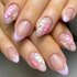 Wearing nail art finished short oval French nail art patch multicolor flowers fresh Joker European and American foreign trade 24 pieces
