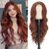 Ready-made cross-border European and American small lace wigs with medium parting, large waves, long curly hair headgear, Lacewigs