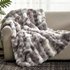 Double-Sided Fluffy Fleece Blanket – Oversized Plush Throw For Sofa & Bed Ultra-Soft Decorative Blanket For Travel Home Office (60″X80″ Grey)