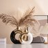 Nordic Ceramic Vase Set With Gold Accents – Handcrafted For Home Decor, Floral Arrangements, And Stylish Gifting (Black & White, Multiple Sizes)