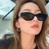 Unisex Sunglasses Cat’s Eye Sunglasses Women’s Round Face Sunglasses Men’s Summer Sunscreen Fashion Anti-UV Glasses