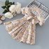 Girls‘ 2024 New Fashion Fashionable Little Girl Princess Pure Summer Children’s Cotton Fragmented Flower Dress