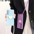 A 15 25 35 55 Love Heart Crossbody Lanyard Case For Samsung Galaxy A55 A35 A25 A15 A14 A24 A34 A54 Cord Silicone Cover S24 Plus