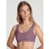 CALIDA Natural Joy Xtra Bustierfür Damen, L, Violett,   Weich, formstabil, den ganzen Tag komfortabel