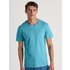 CALIDA RMX Sleep Leisure Kurzarm-Shirtfür Herren, M, Türkis, Hochwertige Kombinationsmöglichkeiten
