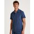 CALIDA RMX Lounge Holiday Polo-Shirtfür Herren, S, Blau, Lounge it
