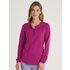 CALIDA Favourites Marine Langarm-Shirt mit Bündchenfür Damen, S, Violett,Rosa, Schlicht, bequem & hautfreundlich im Mix & Match-Design