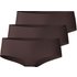 CALIDA Natural Skin Xtra Panty, 3er-Packfür Damen, S, Braun, Everyday Basic