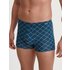 CALIDA Cotton Code Design Boxer Brieffür Herren, L, Blau, Origineller Print