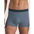 CALIDA Grafic Cotton Boxer Brief mit Softgummibundfür Herren, M, Blau, Mit maskulinen Akzenten