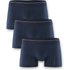 CALIDA Pure & Style Boxer Brief, 3er-Packfür Herren, XL, Blau, Klimaanlage für darunter