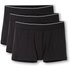 CALIDA Pure & Style Boxer Brief, 3er-Packfür Herren, XXL, Schwarz, Klimaanlage für darunter