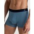 CALIDA Cotton Code Design Boxer Brief mit Softgummibundfür Herren, S, Blau, Origineller Print