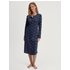 CALIDA Midnight Dreams Langarm-Nachthemd, Länge 110 cmfür Damen, XL, Blau, Wie eine Umarmung im Abendlicht – weich, beruhigend und wunderbar still