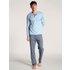 CALIDA Relax Choice Pyjama langfür Herren, XXL, Blau, Edelste Baumwolle für einen erholsamen Schlaf