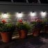 Solar Powered Fence Wall & Post 3L Lights - Pack of 4