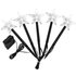 Pack of 5 Solar Powered Outdoor Stake Lights - 3 Designs