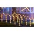 5 Pack of Solar-Powered Candy Cane Garden Decorations