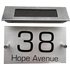 Personalised House Sign & Solar Light