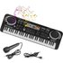 Electric Piano Keyboard with Microphone - 37 or 61 Keys