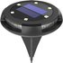 1, 2 or 4 Solar Powered Ground Lights - 2 Colours