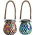 Solar-Powered Waterproof Mosaic Lantern Light - 2 Colours