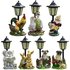 Solar-Powered Garden Statue Post Lamp - 8 Designs!