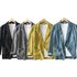 Men`s Casual Linen Blazer Coat- Lapel 2 Button with Pockets!