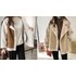 Faux Fur Lapel Sherpa Coat - 2 Colours, 4 Sizes