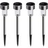 10-Pack of Solar Powered LED Lawn Lamps