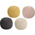 Dottie Cotton Knitted Pod Footstool - 4 Colours