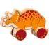 Lanka Kade Wooden Triceratops Push Along Toy
