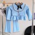 2023 Children’s Wear Spring and Autumn Season New Fashionable Soft Girl French Doll Neck Top Casual Pants Two Piece