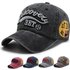 Vintage Washed Denim Baseball Cap – Embroidered Letter Snapback For Men & Women | Distressed Style Adjustable Hat