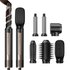 High-speed Six-in-one Hot Air Comb Household High-power Hair Dryer Comb Straight Curling Blow Multi-functional Curling Iron