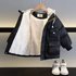 Teenage And Guys Spot Boy’s Hot Selling Cotton Jacket With Hood 2024 New Style Plus Velvet Winter Cold Proof Cotton Jacket Little Boy Jacket Trend