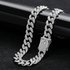 Personalized Hip Hop Men’s Universal Full 3mm Diamond Studded Gold-plated Necklace Cuban Chain