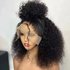 new hot sale black African small roll front lace wig chemical fiber full head cover fashion Natural realistic