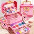 Music children cosmetics suitcase toy set girl birthday gift little princess makeup box nail polish