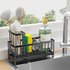 Rotating Sink Organizer – Stainless Steel Sponge Holder With Drip-Free Spout & Brush Storage Space-Saving