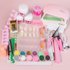 Full of art crystal white powder, transparent set, 12 color glitter, French nail beginner’s learning set