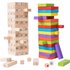 Children’s wooden Jenga high balance puzzle Jenga wooden Pusher draw building blocks balance board game toys