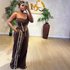 African Women’s Sexy Tube Top & Wide Leg Pants Set – Summer Casual Two Piece Outfit (Plus Size Available)