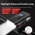 Aluminum Alloy Bicycle Headlight USB Charging Strong Light Rain Proof Night Mountain Bike Flashlight Riding Equipment