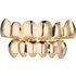 gold plated teeth hip hop braces glossy gold braces singer trendy decorative braces grillz Halloween
