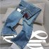 Women’s Clothing High Waist Wide Leg Narrow Version Retro Straight Loose Floor Length Jeans For Women Summer