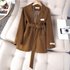 Women’s Clothing coat suit jacket women autumn and winter new slim white suit women’s top with belt